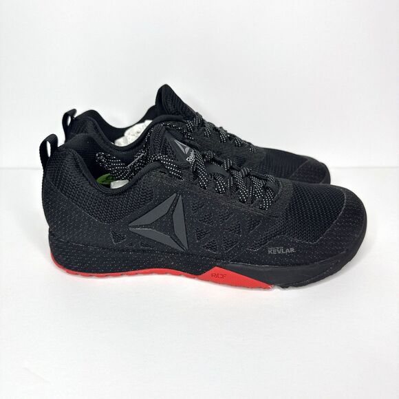 Reebok CrossFit Nano 6.0 CVRT Womens 7 Covert Black Riot Red Kevlar AR3400 NEW - Picture 5 of 12
